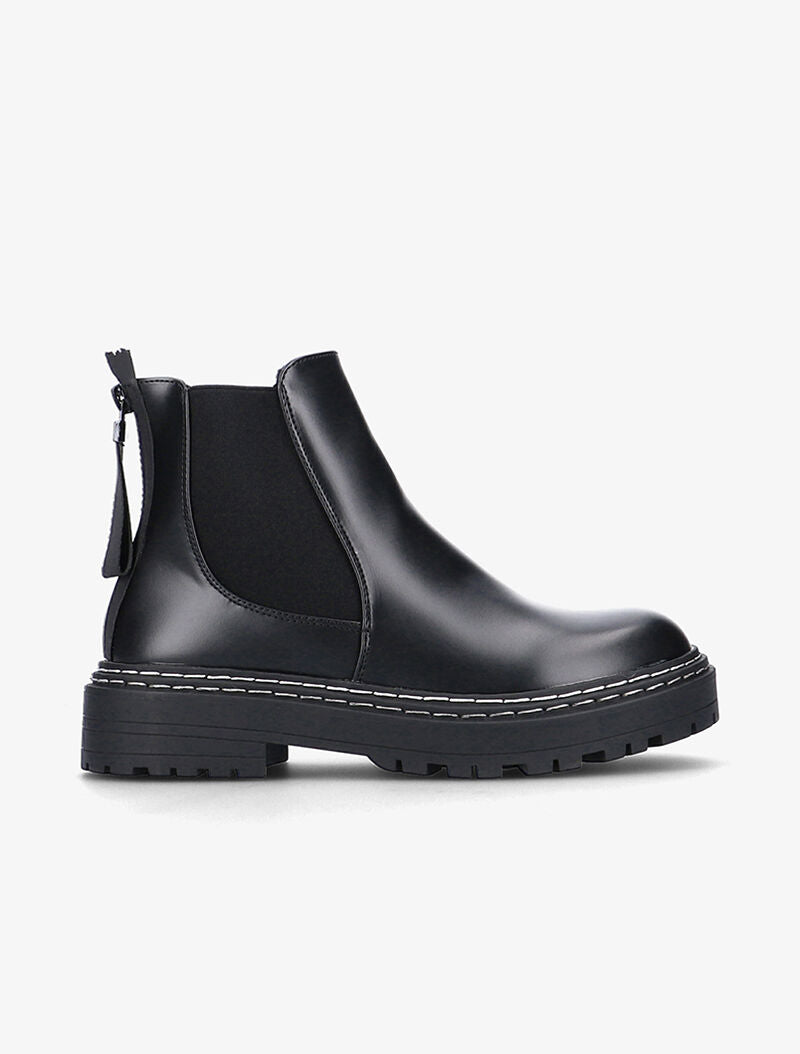 Chelsea boots à large semelle - noir - 1