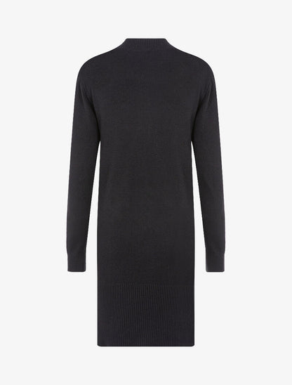Robe pull à bandes entrelacées - noir - 2