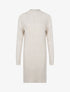Robe pull à bandes entrelacées - beige - 1
