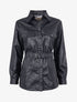 Veste légère en simili à intérieur tartan - noir/gris - 3