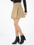 Jupe trapèze en feutrine - taupe - 4