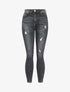 Jean taille haute push-up used - anthracite - 1