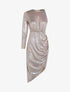 Robe mono manche irisée - or - 3