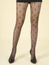 Collants résille à losanges - noir - 1