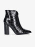 Bottines croco fendues - noir - 5