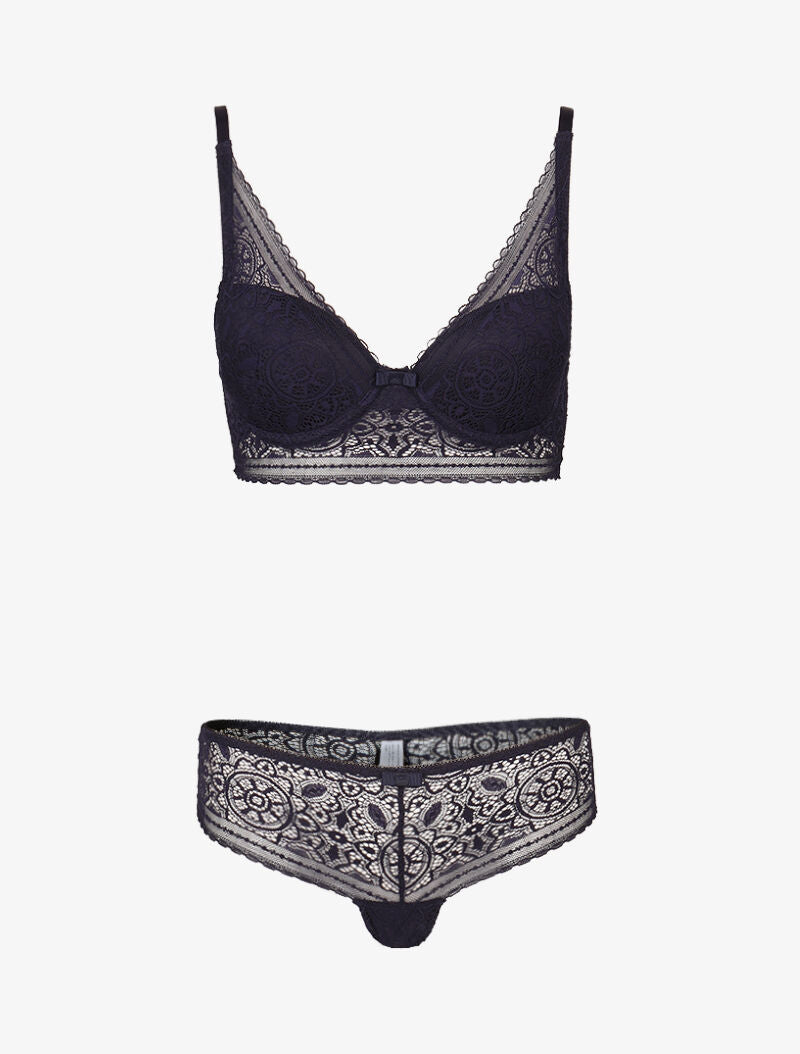 Ensemble ampliforme bustier - marine - 3