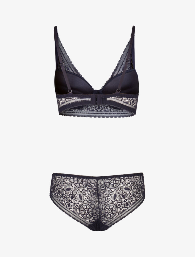 Ensemble ampliforme bustier - marine - 2
