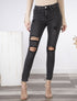 Jean skinny déchiré - anthracite - 5