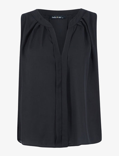 Top en voile transparent - noir - 3