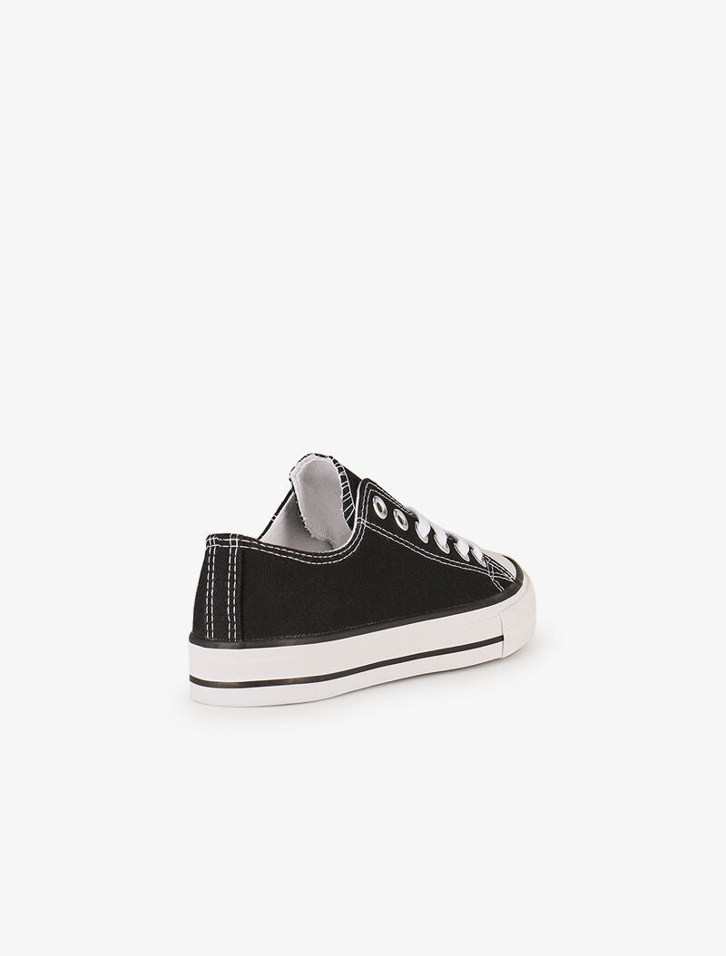 Tennis basses unies - noir - 5