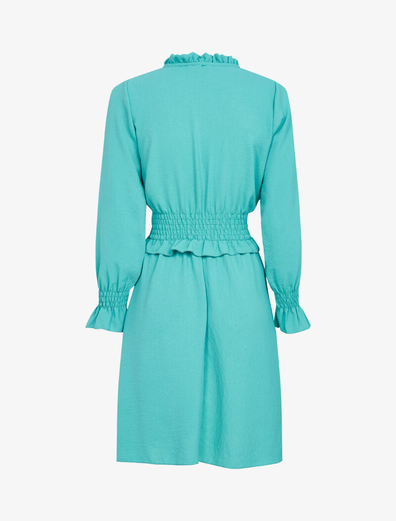 Robe patineuse à volants - turquoise - 3