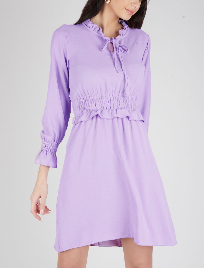 Robe patineuse à volants - lilas - 4
