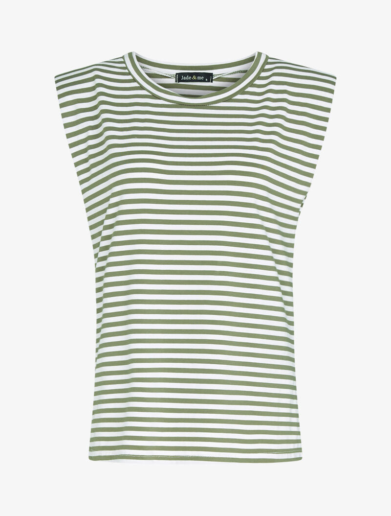 Top marinière à épaulettes - kaki - 3