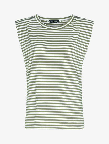Top marinière à épaulettes - kaki - 3