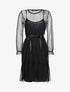 Robe en résille et pois - noir - 1