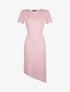 Robe côtelée ceinturée - rose - 3