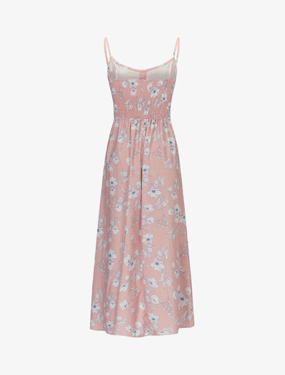 Robe chasuble asymétrique - rose - 2
