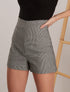 Short taille haute à imprimés - blanc/noir - 4