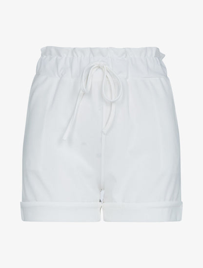 Mini short à bords retroussés - ecru - 1