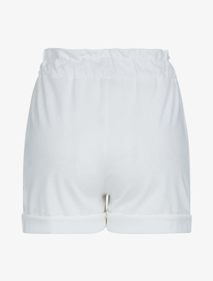 Mini short à bords retroussés - ecru - 2