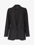 Blazer ouvert uni - noir - 3