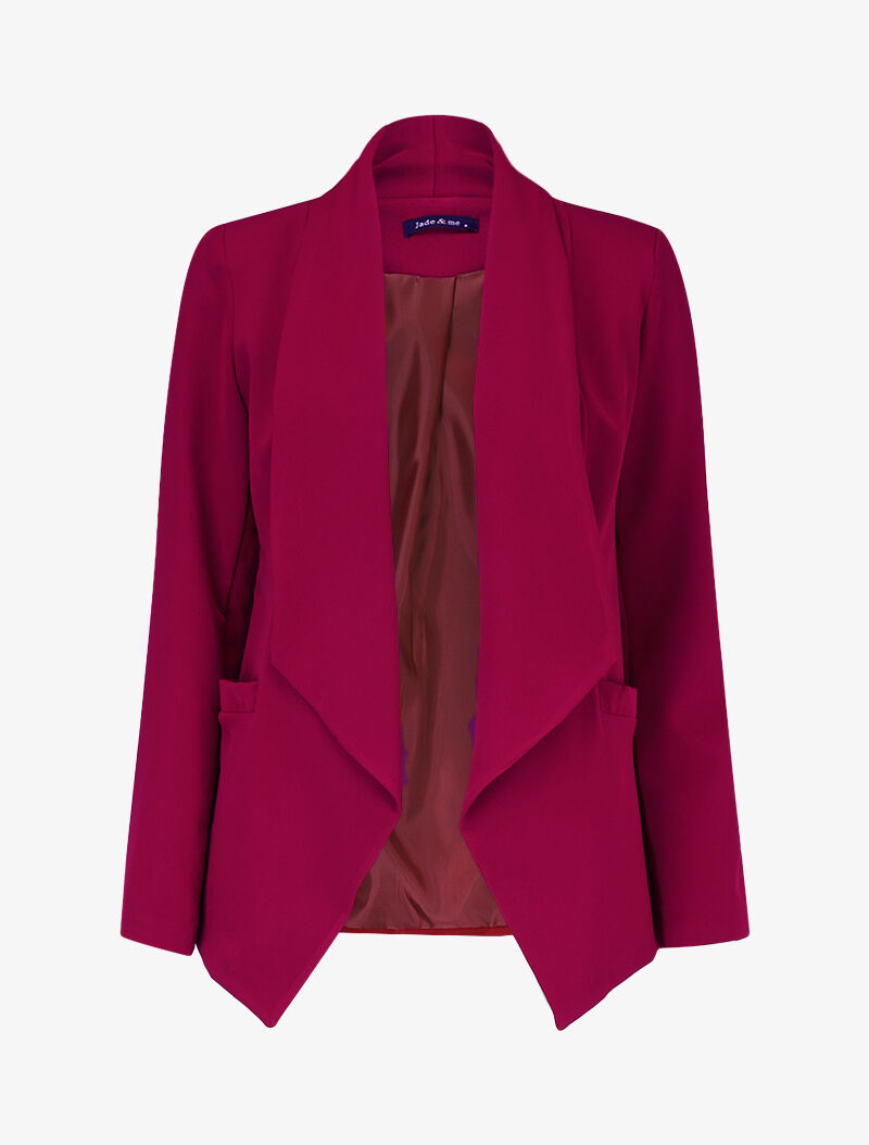 Blazer à pans biseautés - bordeaux - 2