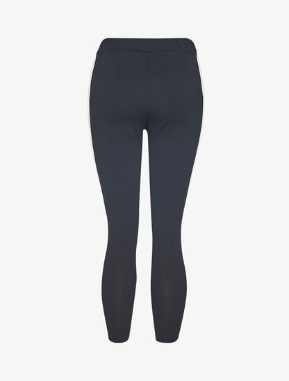 Pantalon 7/8 à bandes irisées - noir/or