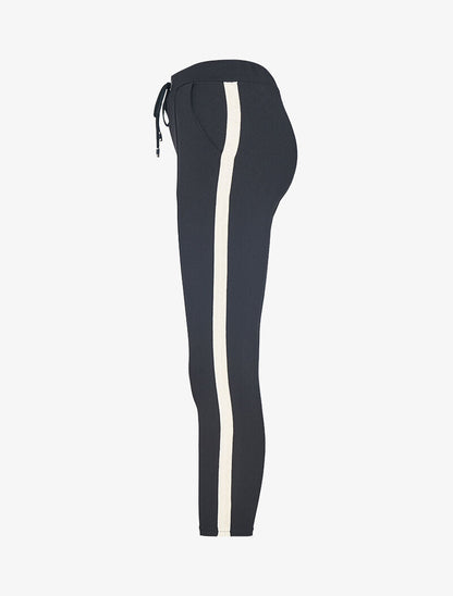 Pantalon 7/8 à bandes irisées - noir/or