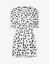 Robe patineuse à imprimés - blanc - 3