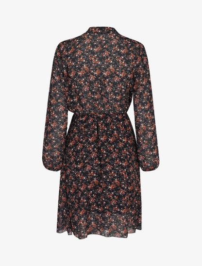 Robe à imprimé floral - noir - 2
