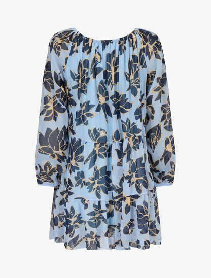 Robe trapèze à imprimé fleurs d&