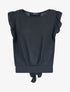 Crop top transparent à dos ajouré - noir - 3