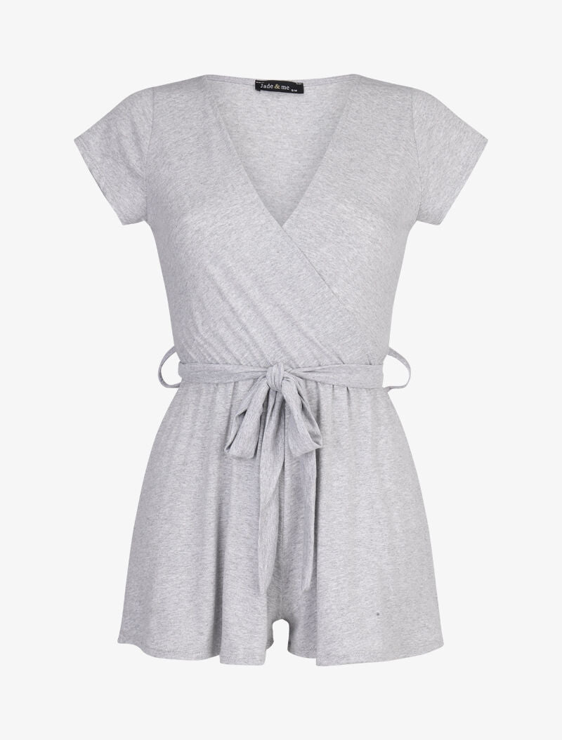 Combishort court cache coeur - gris clair - 1