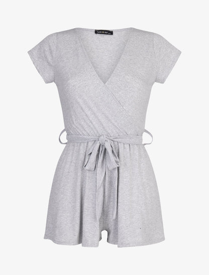 Combishort court cache coeur - gris clair - 1