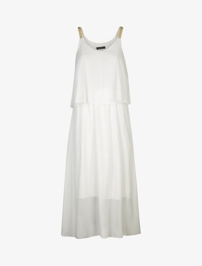 Robe à bretelles imprimées - blanc - 1