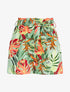 Short fluide à imprimé tropical - vert - 3