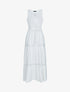 Robe à bandes ajourées en crochet - blanc - 3