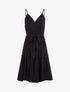 Robe patineuse à fines bretelles - noir - 1