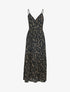 Robe gaufrée à imprimé fleuri - noir - 1