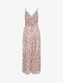 Robe fleurie à taille élastiquée - ecru - 3