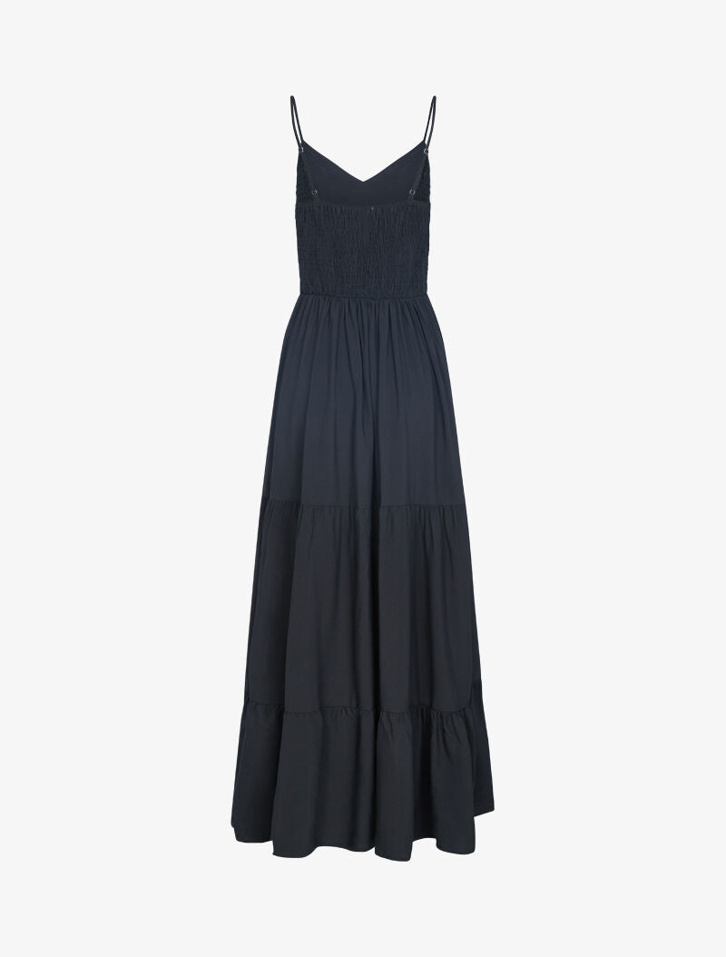 Robe longue unie - noir - 2