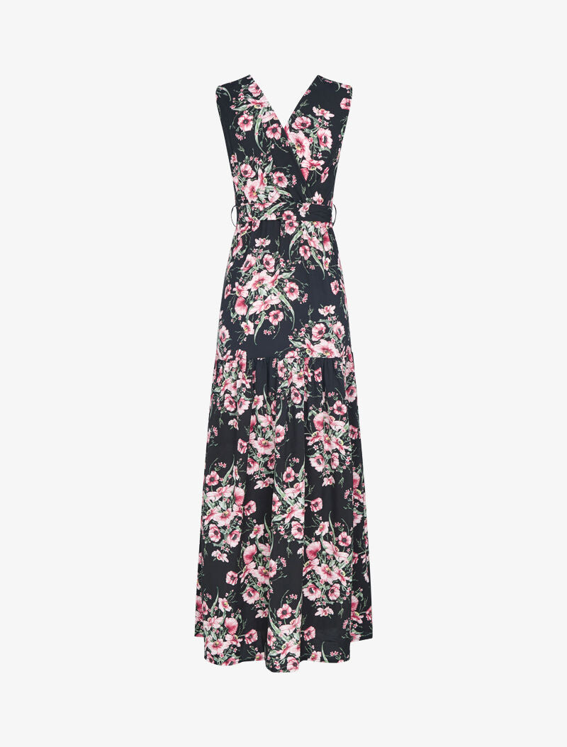 Robe à imprimé floral - noir - 2