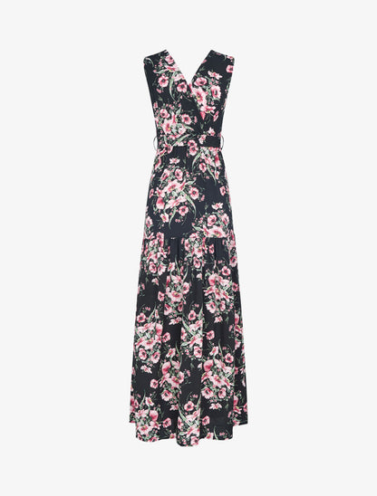 Robe à imprimé floral - noir - 2