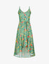 Robe asymétrique à imprimés - vert - 3