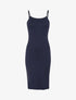 Robe basique unie - marine - 3