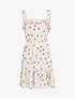 Robe volantée à imprimés - beige - 1