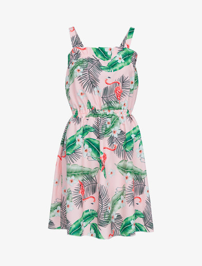 Robe patineuse à imprimés - rose - 3