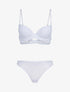 Ensembles à bretelles stylisées en dentelle - blanc - 1