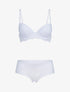 Ensemble emboitant en résille et dentelle - blanc - 3