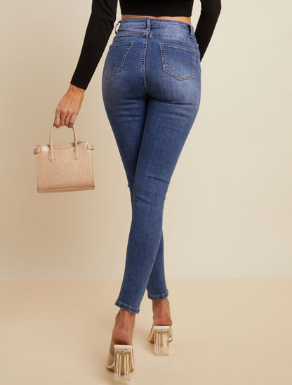 Jean skinny push-up - bleu denim - 2